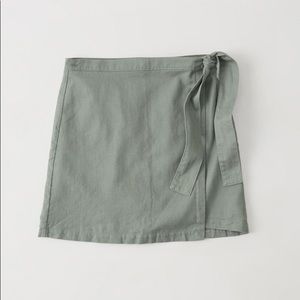 Abercrombie Pastel Green Wrap Skirt